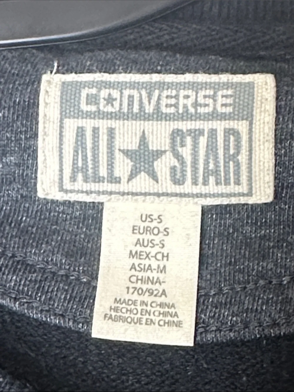 Converse all star chuck taylor  Men's Heather Gray Crewneck Sweatshirt US small